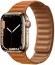 Apple Watch Series 7 41mm Gold Stainless Steel Case with Apple OEM Band A2475 GPS Cellular