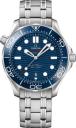 Omega Seamaster Diver 300M Blue Co-Axial Master Chronometer 42MM Steel on Steel 210.30.42.20.03.001