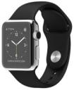 Apple Watch 38mm Stainless Steel Case with Black Sport Band MJ2Y2LL/A