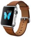 Apple Watch 38mm Stainless Steel Case with Saddle Brown Classic Buckle MLCL2LL/A