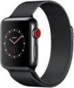 Apple Watch Series 3 38mm Space Black Stainless Steel Case with Space Black Milanese Loop MR1H2LL/A GPS Cellular