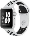 Apple Watch Series 3 Nike Plus 38mm Silver Aluminum Case with Pure Platinum Black Sport Band MQKX2LL/A GPS Only