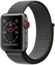 Apple Watch Series 3 38mm Space Gray Aluminum Case with Dark Olive Sport Loop MQJT2LL/A GPS Cellular