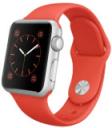 Apple Watch Sport 38mm Silver Aluminum Case with Orange Sport Band MLCF2LL/A