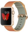 Apple Watch Sport 38mm Gold Aluminum Case with Gold Red Woven Nylon Band MMF52LL/A