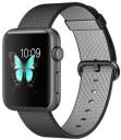 Apple Watch Sport 42mm Space Gray Aluminum Case with Black Woven Nylon Band MMFR2LL/A