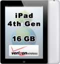 Apple iPad 4th Generation 16GB Wi-Fi 4G Verizon Retina Display A1460