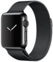 Apple Watch 38mm Black Stainless Steel Case with Space Gray Milanese Loop MMFK2LL/A