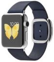 Apple Watch 38mm Stainless Steel Case with Midnight Blue Modern Buckle MJ332LL/A
