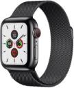 Apple Watch Series 5 40mm Space Black Stainless Steel Case with Milanese Loop GPS Cellular