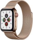 Apple Watch Series 5 40mm Gold Stainless Steel Case with Milanese Loop GPS Cellular