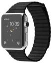 Apple Watch 42mm Stainless Steel Case with Black Leather Loop MJYN2LL/A