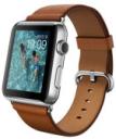 Apple Watch 42mm Stainless Steel Case with Saddle Brown Classic Buckle MLC92LL/A