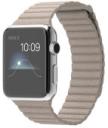 Apple Watch 42mm Stainless Steel Case with Stone Leather Loop MJ432LL/A