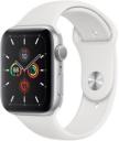 Apple Watch Series 5 44mm Silver Aluminum Case with Sport Band GPS Only