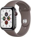 Apple Watch Series 5 44mm Space Black Stainless Steel Case with Sport Band GPS Cellular