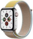 Apple Watch Series 5 44mm Stainless Steel Case with Sport Loop GPS Cellular