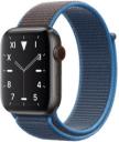 Apple Watch Series 6 44mm Space Black Titanium Case with Apple OEM Band A2294 GPS Cellular