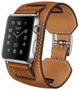 Apple Watch Hermes Cuff 42mm Stainless Steel Case with Fauve Barenia Leather Cuff MLCE2LL/A