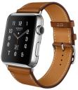 Apple Watch Hermes Single Tour 42mm Stainless Steel Case with Fauve Barenia Leather Band MLCC2LL/A