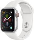 Apple Watch Series 4 40mm Silver Aluminum Case with White Sport Band MTUD2LL/A GPS Cellular