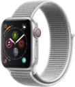 Apple Watch Series 4 40mm Silver Aluminum Case with Seashell Fabric Sport Loop MTUF2LL/A GPS Cellular