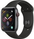 Apple Watch Series 4 44mm Space Gray Aluminum Case with Black Sport Band MTUW2LL/A GPS Cellular