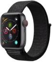 Apple Watch Series 4 44mm Space Gray Aluminum Case with Black Fabric Sport Loop MTUX2LL/A GPS Cellular