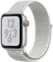 Apple Watch Series 4 Nike 40mm Silver Aluminum Case with Fabric Summit White Sport Loop MTX72LL/A GPS Cellular