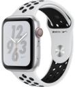 Apple Watch Series 4 Nike 44mm Silver Aluminum Case with Pure Platinum Black Sport Band MTXC2LL/A GPS Cellular
