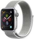 Apple Watch Series 4 40mm Silver Aluminum Case with Seashell Fabric Sport Loop MU652LL/A GPS Only