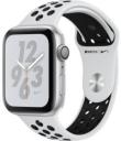 Apple Watch Series 4 Nike 44mm Silver Aluminum Case with Pure Platinum Black Sport Band MU6K2LL/A GPS Only