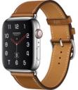 Apple Watch Series 4 Hermes 40mm Stainless Steel Case with Fauve Barenia Leather Single Tour MU6M2LL/A GPS Cellular
