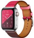 Apple Watch Series 4 Hermes 40mm Stainless Steel Case with Bordeaux Leather Single Tour MU6N2LL/A GPS Cellular