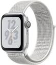 Apple Watch Series 4 Nike 40mm Silver Aluminum Case with Fabric Summit White Sport Loop MU7F2LL/A GPS Only