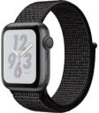 Apple Watch Series 4 Nike 40mm Space Gray Aluminum Case with Fabric Black Sport Loop MU7G2LL/A GPS Only