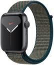 Apple Watch Series 5 Nike 44mm Space Gray Aluminum Case with Fabric Sport Loop GPS Only