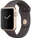 Apple Watch Series 1 Sport 42mm Gold Aluminum Case with Cocoa Sport Band MNNN2LL/A