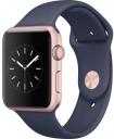 Apple Watch Series 1 Sport 42mm Rose Gold Aluminum Case with Midnight Blue Sport Band MNNM2LL/A