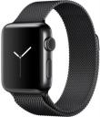 Apple Watch Series 2 38mm Space Black Stainless Steel Case with Space Black Milanese Loop MNPE2LL/A