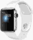 Apple Watch Series 2 38mm Stainless Steel Case with White Sport Band MNP42LL/A