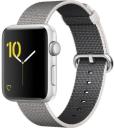 Apple Watch Series 2 42mm Silver Aluminum Case with Pearl Woven Nylon Band MNPK2LL/A
