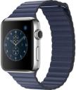 Apple Watch Series 2 42mm Stainless Steel Case with Midnight Blue Leather Loop MNPW2LL/A