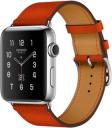 Apple Watch Series 2 Hermes 42mm Stainless Steel Case with Feu Epsom Leather Single Tour Band MNQ22LL/A