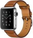 Apple Watch Series 2 Hermes 38mm Stainless Steel Case with Fauve Barenia Leather Single Tour Band MNQ82LL/A