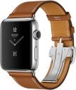 Apple Watch Series 2 Hermes 42mm Stainless Steel Case with Fauve Barenia Leather Single Tour Deployment Band MNQ32LL/A