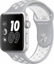 Apple Watch Series 2 Nike Plus 42mm Silver Aluminum Case with Flat Silver White Nike Sport Band MNNT2LL/A