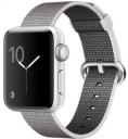 Apple Watch Series 2 38mm Silver Aluminum Case with Pearl Woven Nylon Band MNNX2LL/A