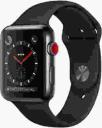 Apple Watch Series 3 42mm Space Black Stainless Steel Case with Black Sport Band MQK92LL/A GPS Cellular