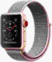 Apple Watch Series 3 38mm Gold Aluminum Case with Pink Sand Sport Loop MQJU2LL/A GPS Cellular